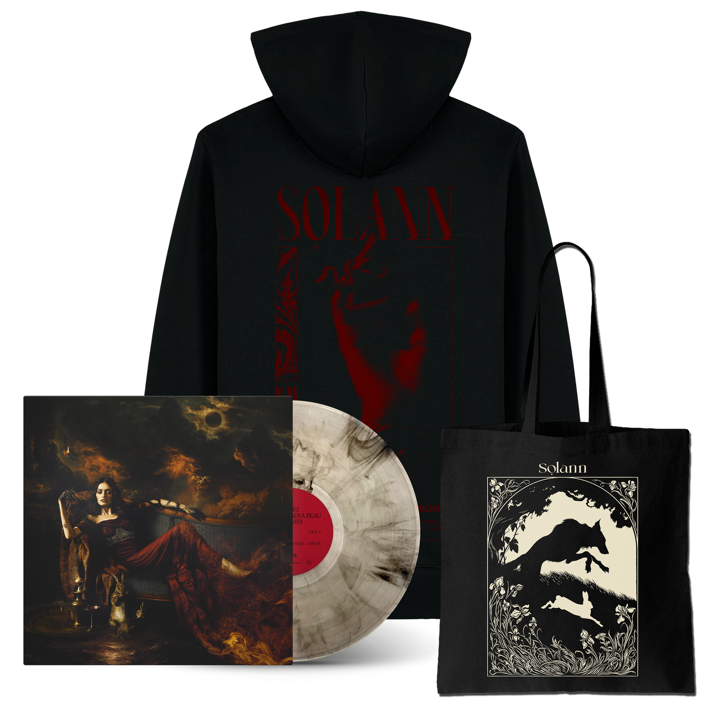 SUPERPACK PREMIUM VINYLE MARBLE, TEXTILE AU CHOIX ET TOTE BAG (limité à 500 ex)